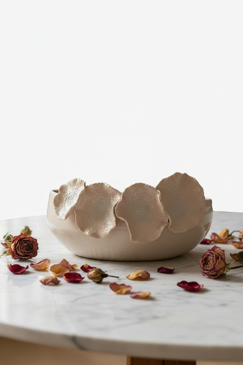 Chantilly Flower Bowl - Dust Pink