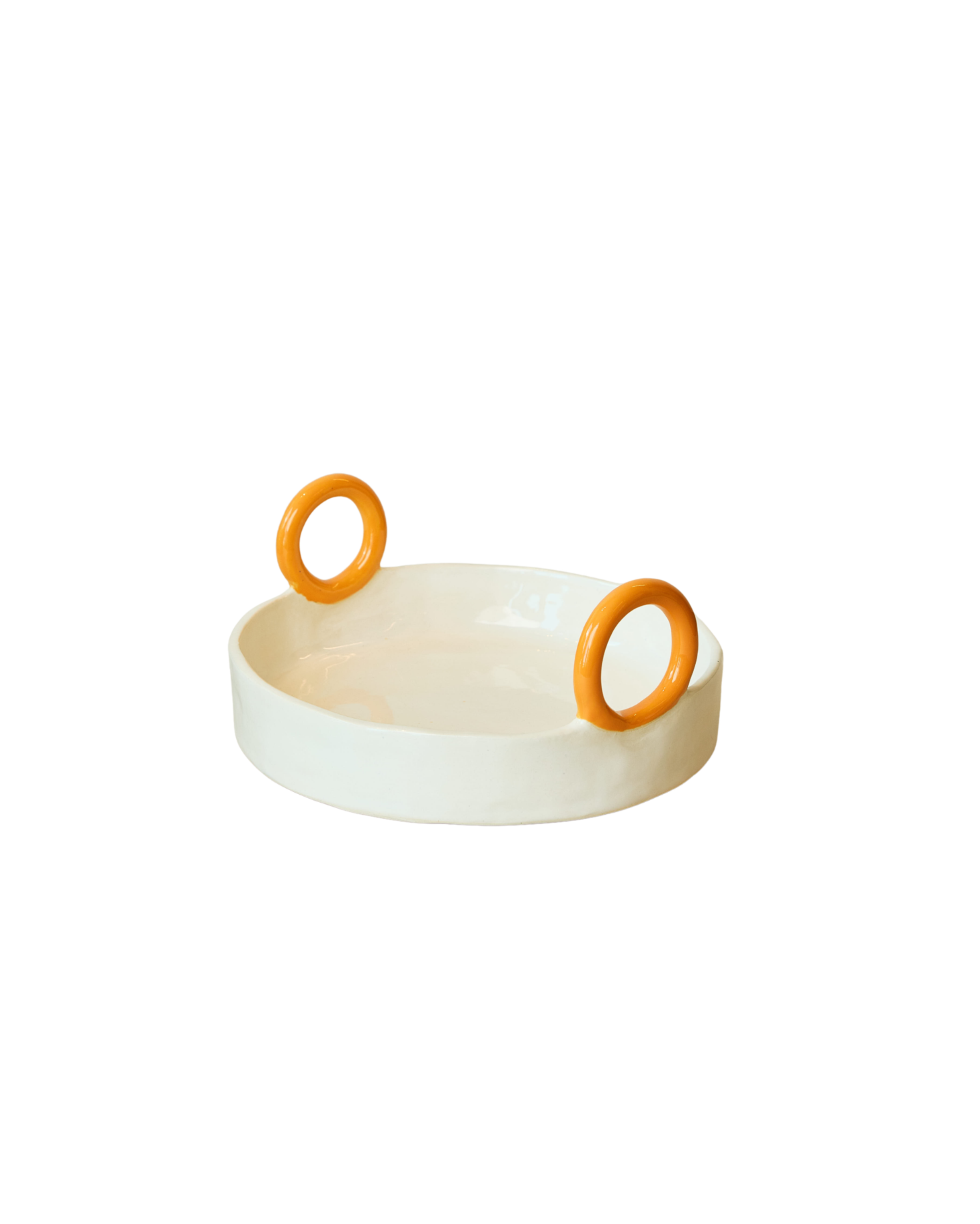 Circus Medium Platter-Orange Rings