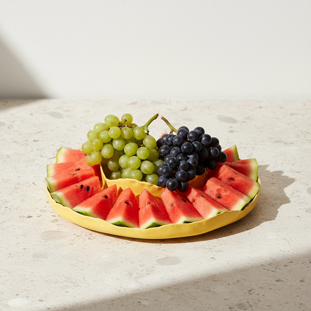 Circus Large Nested Platter- Bright Yellow