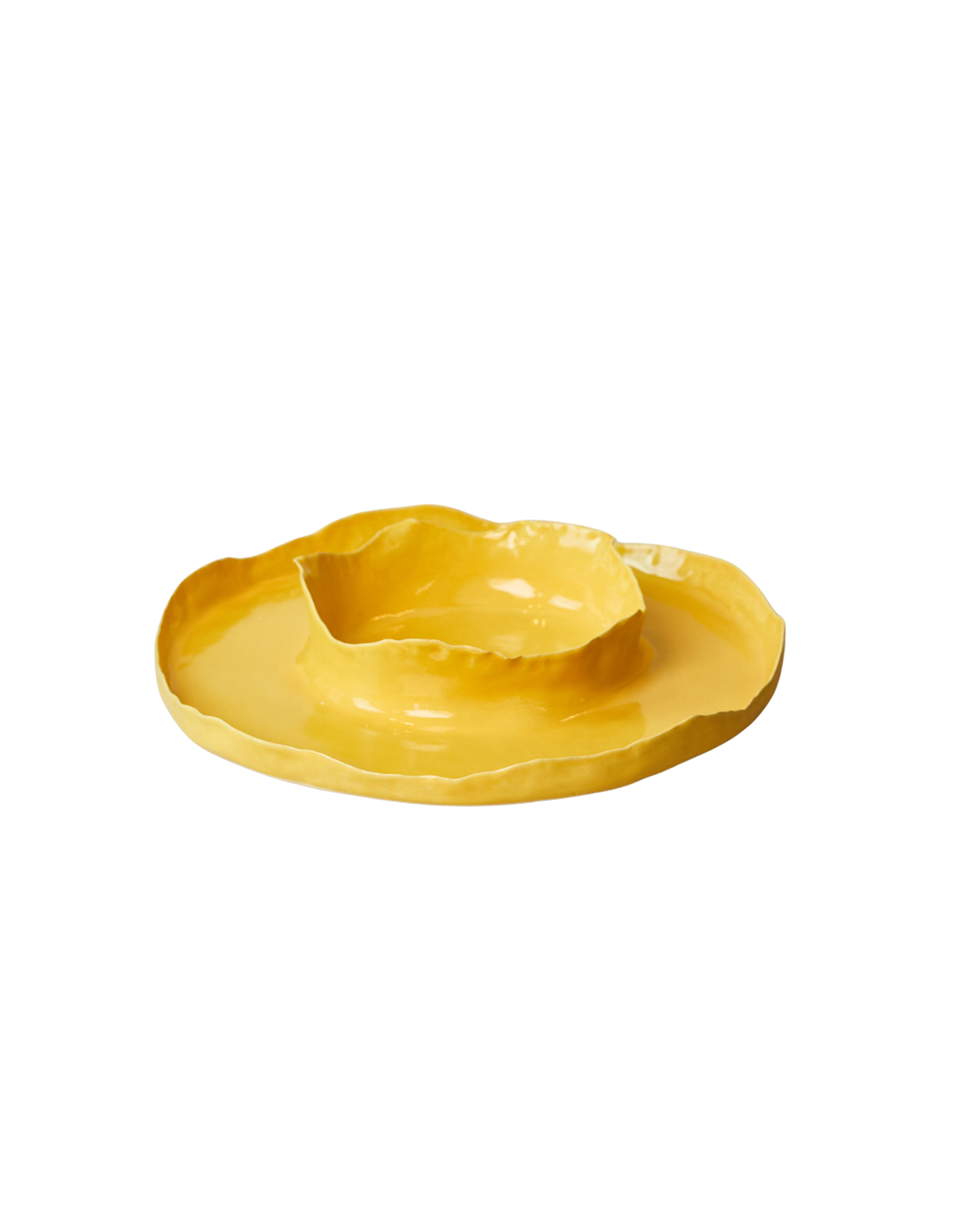Circus Large Nested Platter- Bright Yellow