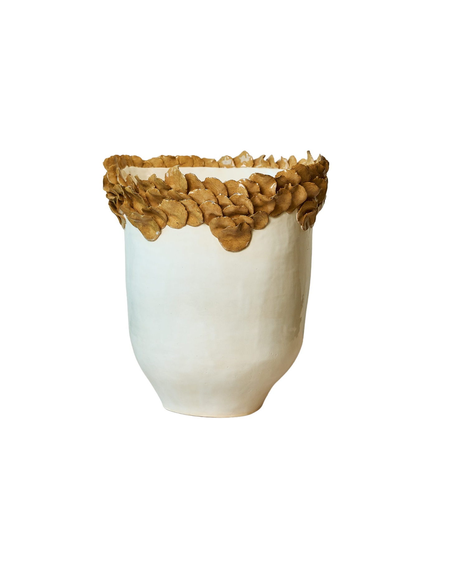 Florets Vase - Ocre petals