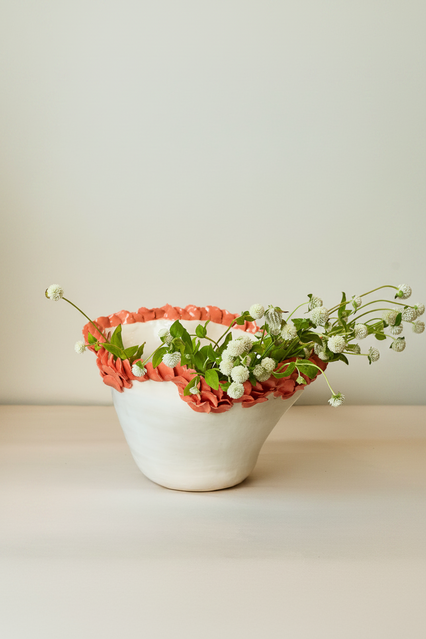 Florets Vase - Coral petals