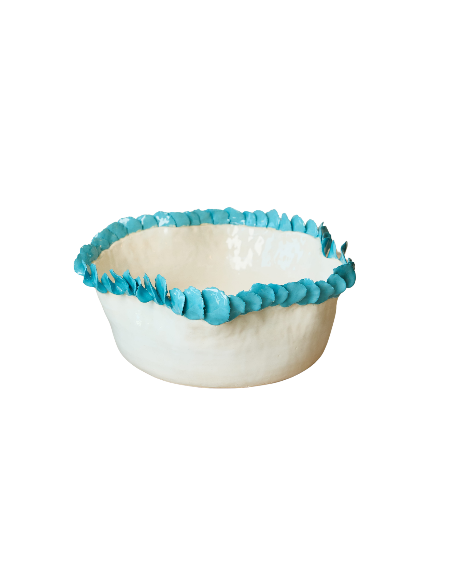 Florets Vase  2 - Aqua Blue petals