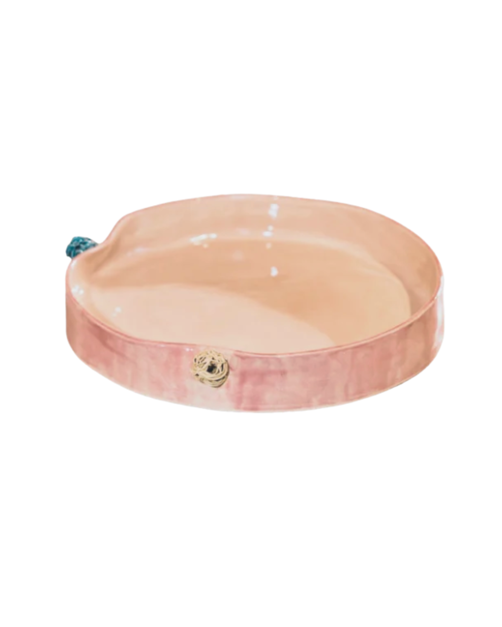Pompons Large Serving Platter - Dust Pink