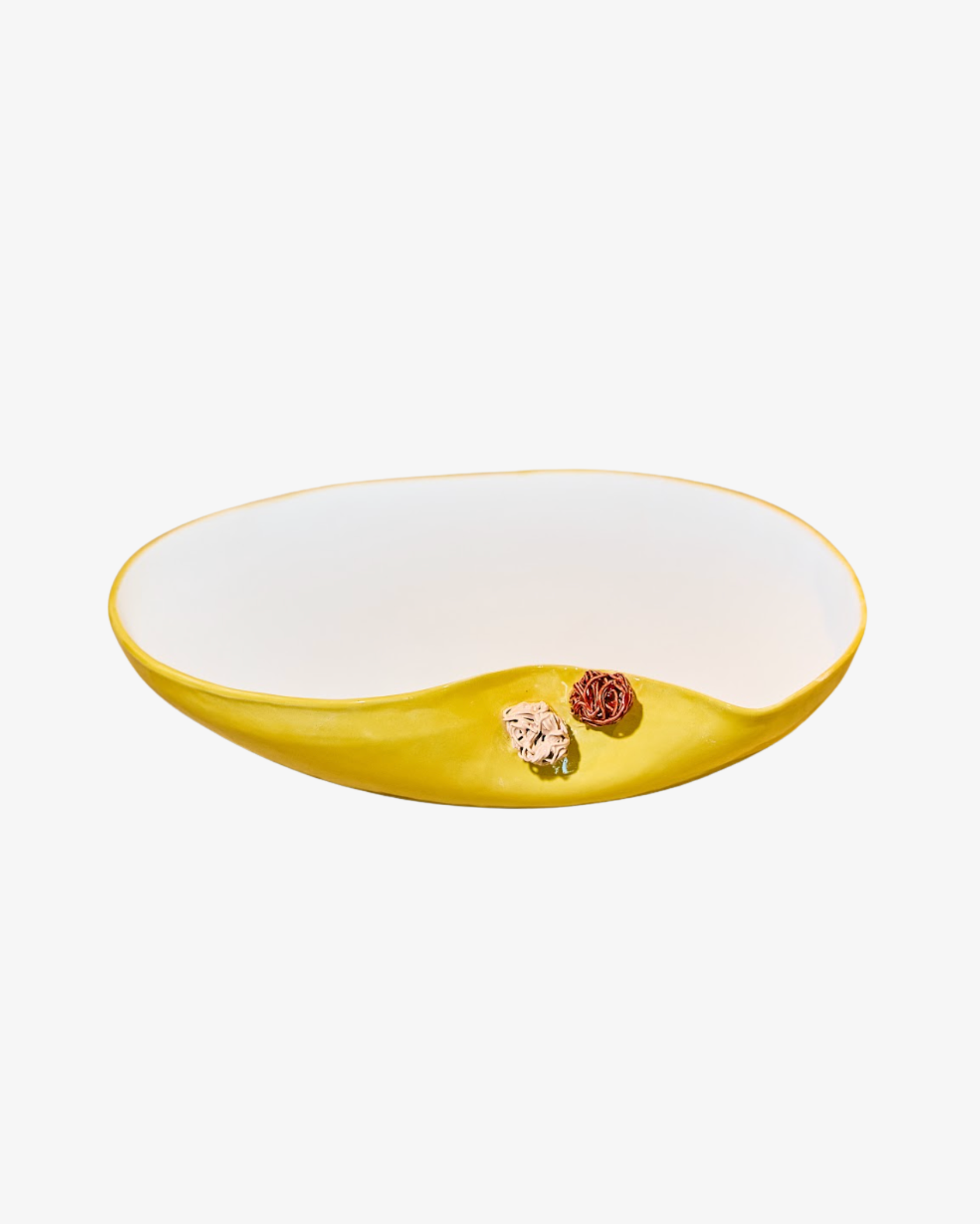 Pompons Large Shallow Bowl