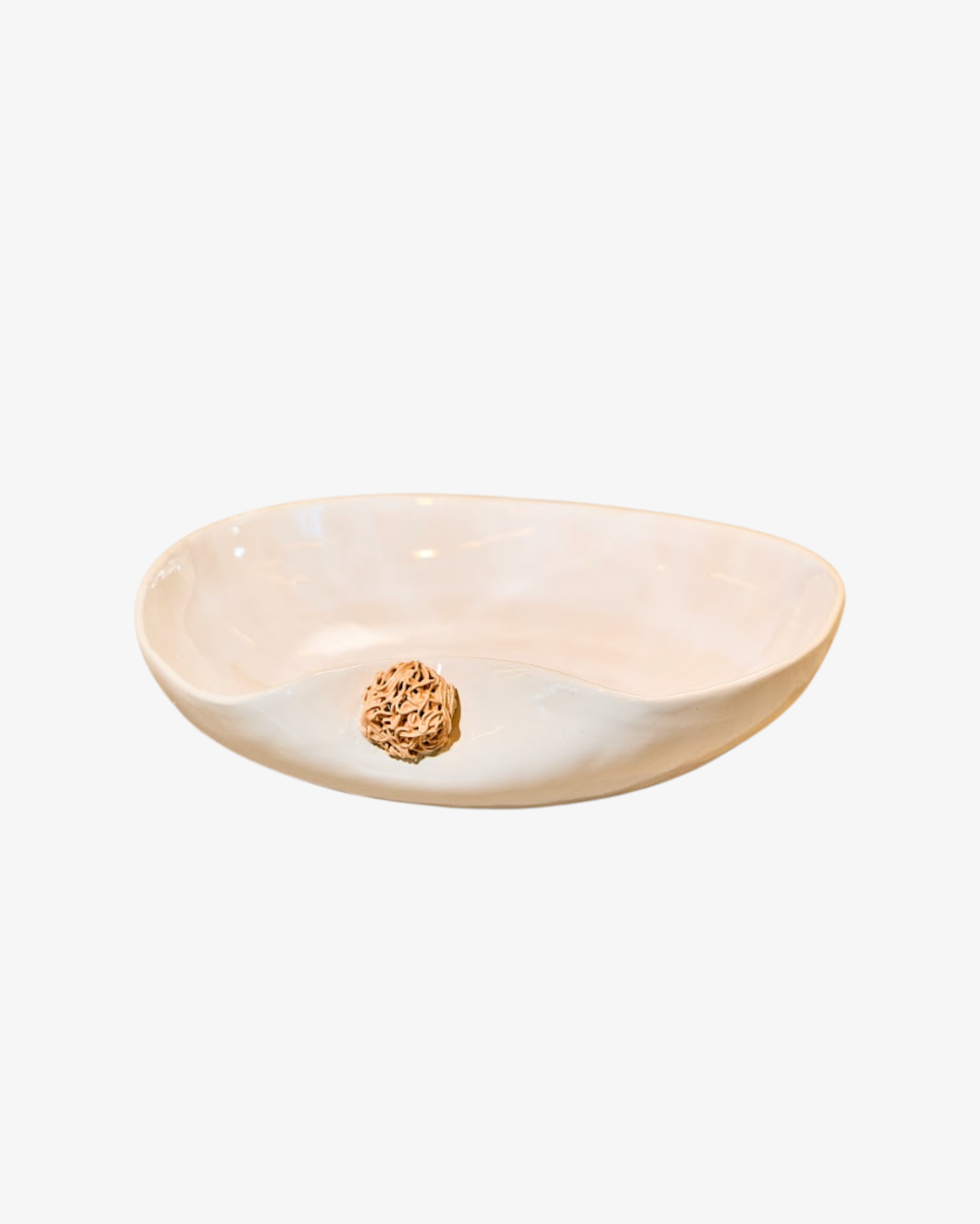 Pompons Medium Shallow Bowl