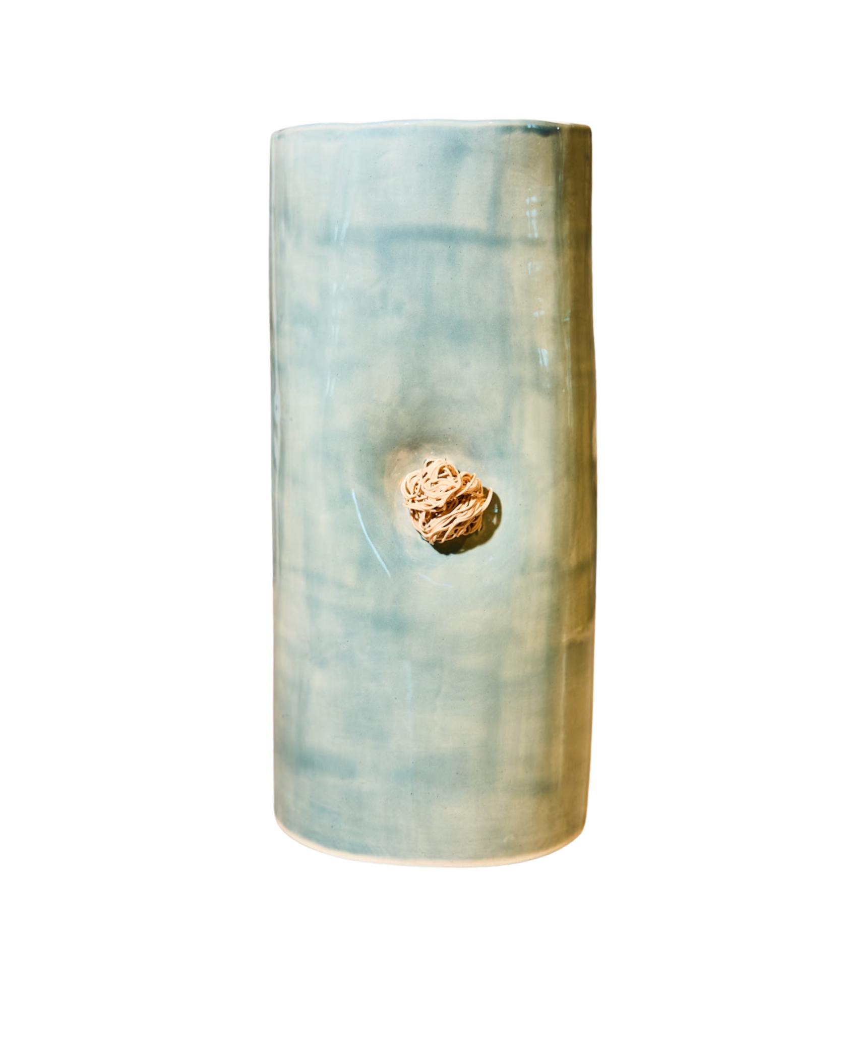 Pompons Tall Vase - Fog Green