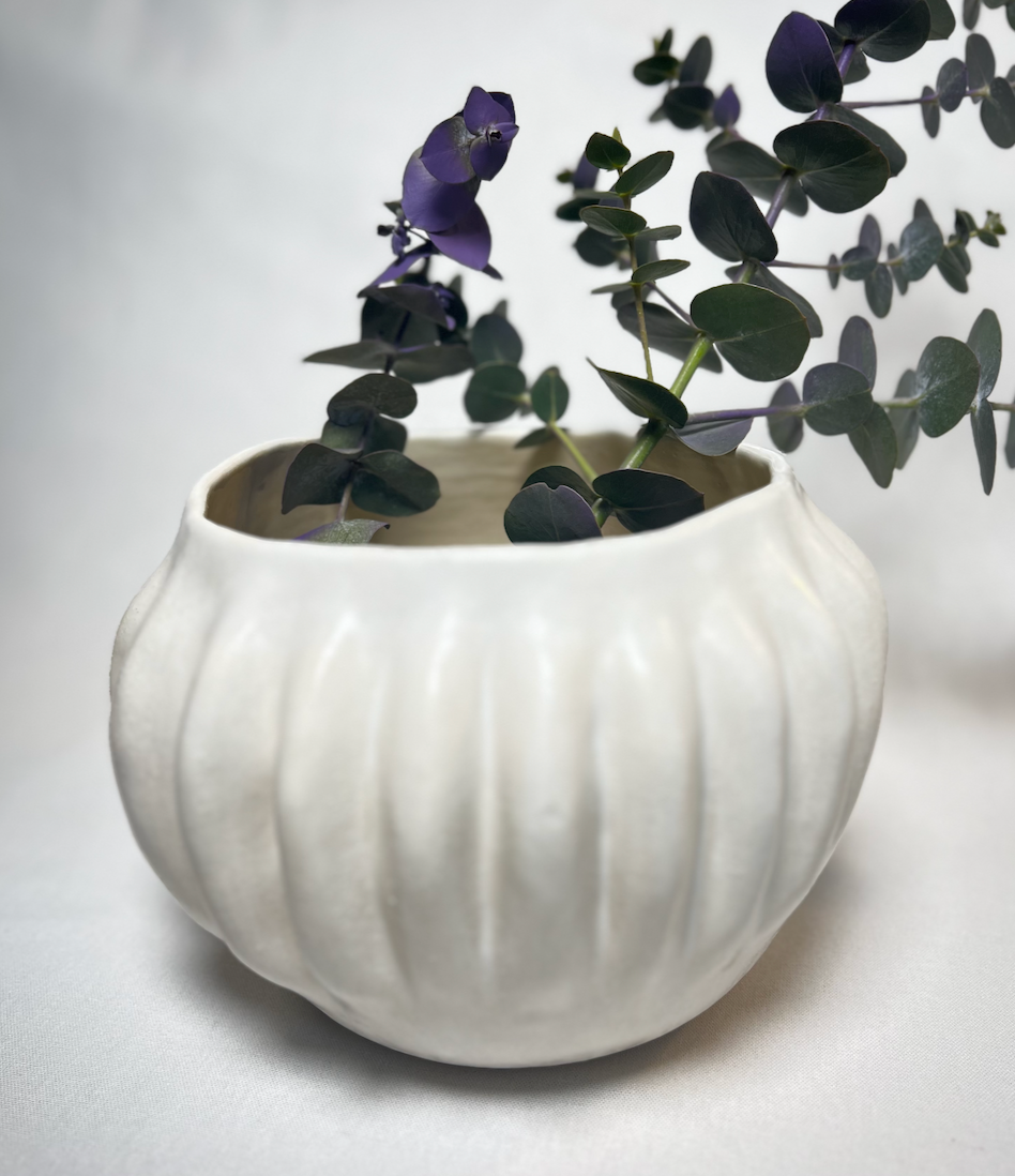 Spring Ribbed Medium Vase