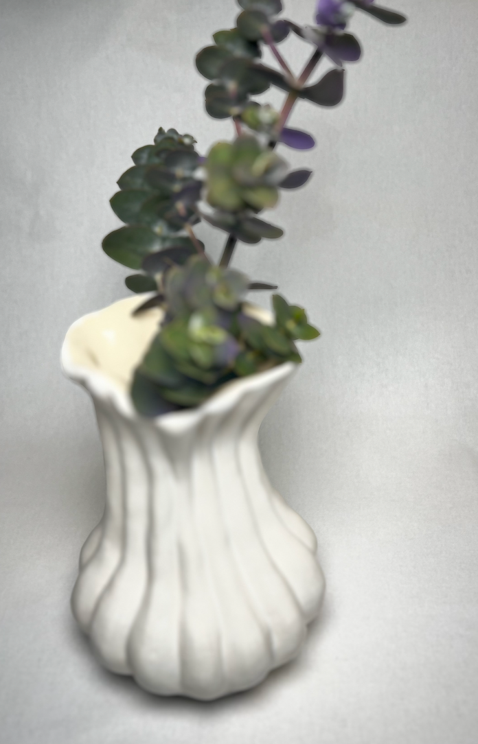 Spring Ribbed Tall Vase