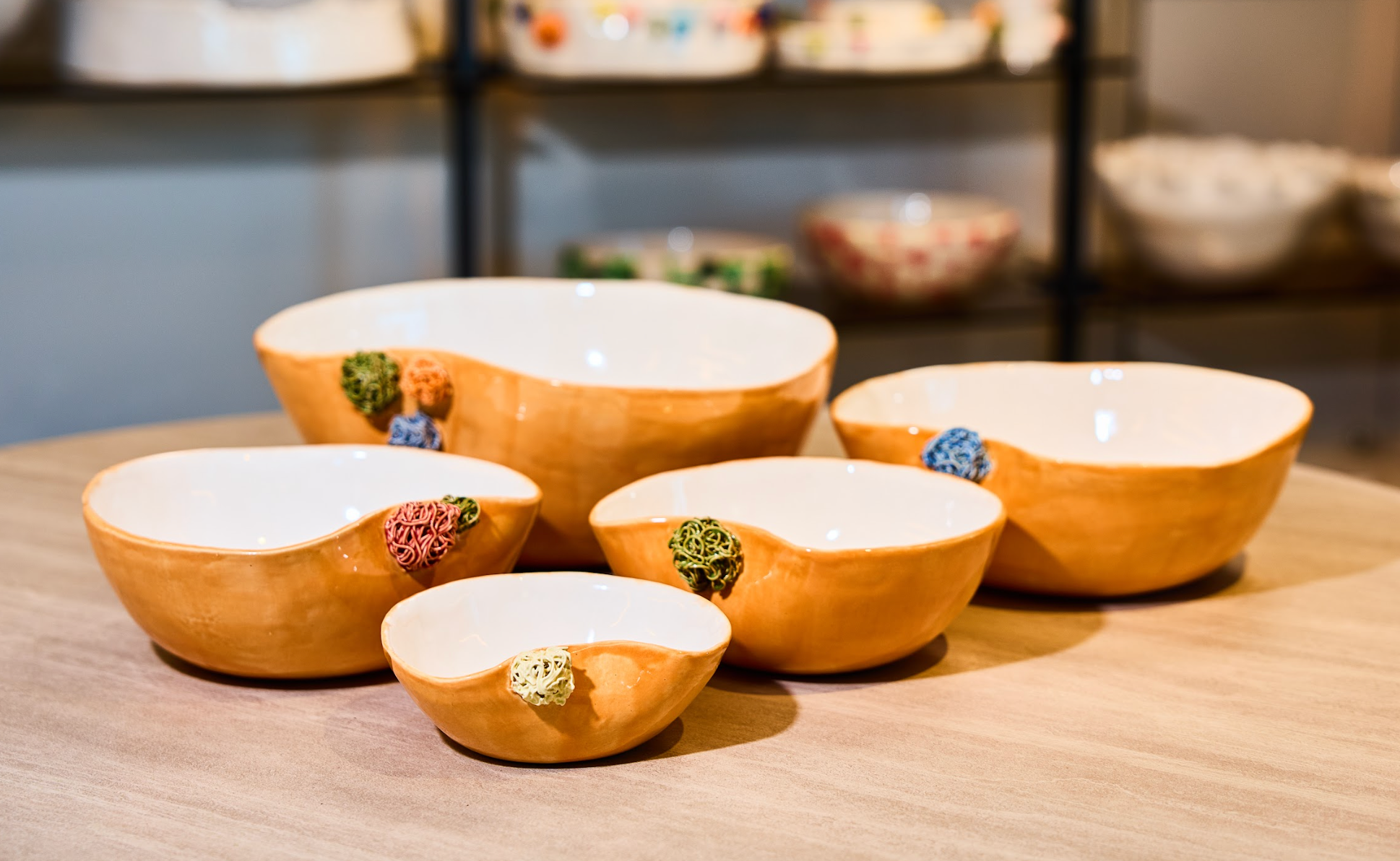 Pompons Large Bowl
