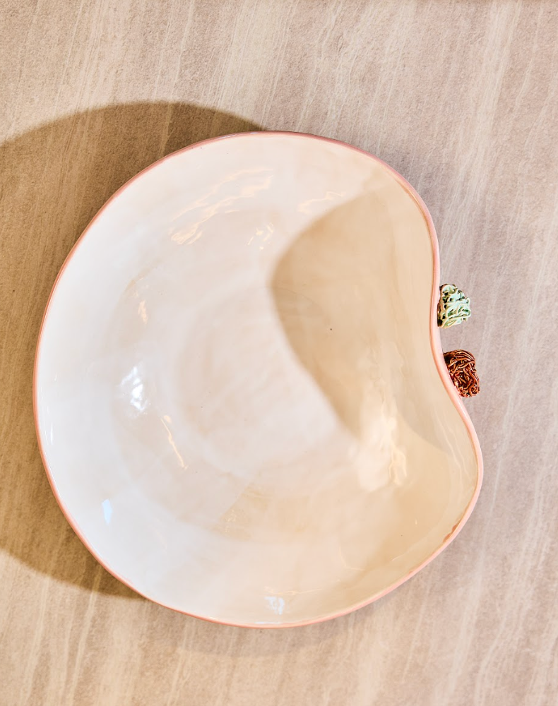 Pompons Medium Shallow Bowl