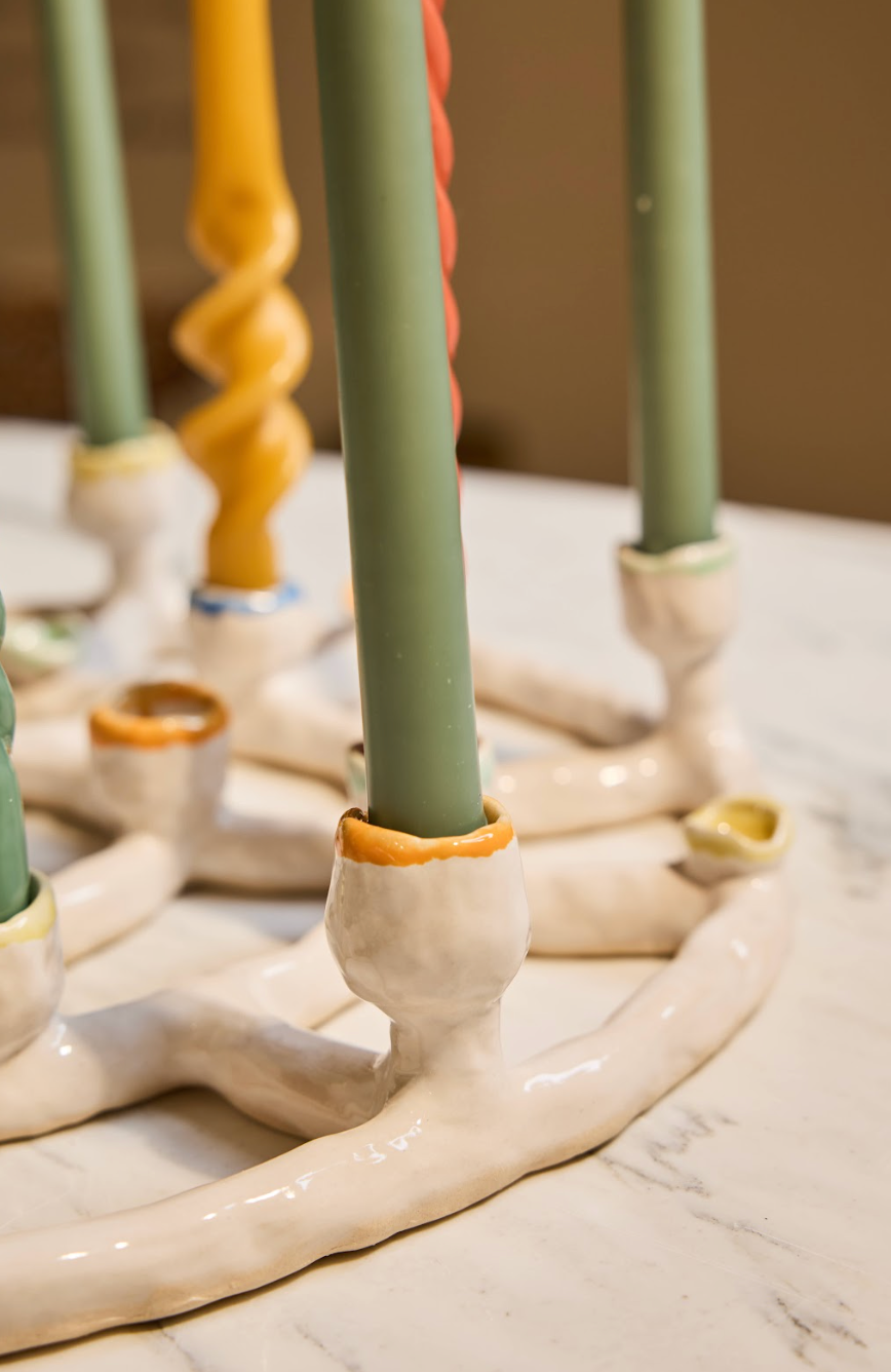 Lunari Multi-Candle Centerpiece Holder