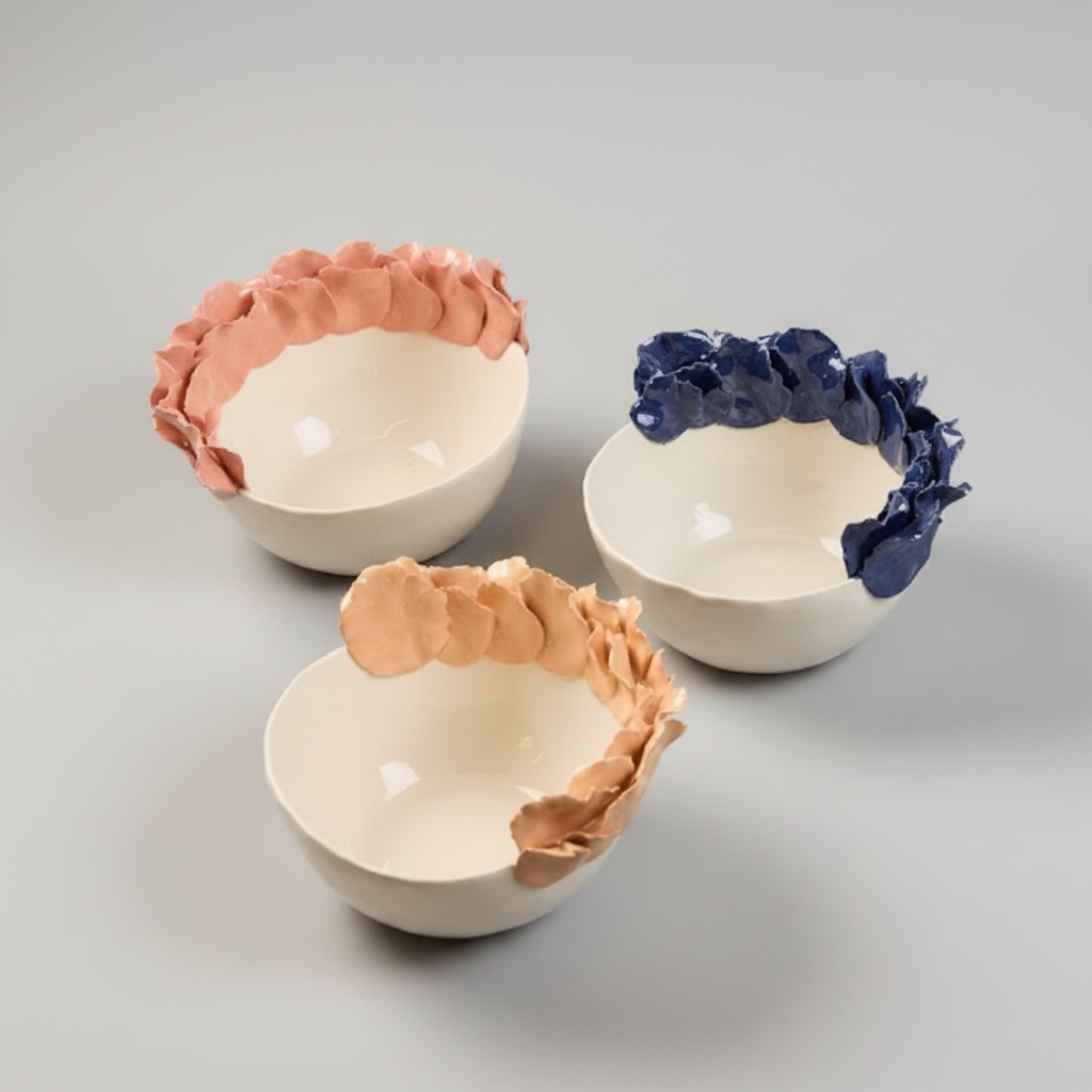 Florets Mini Bowl - Indigo petals